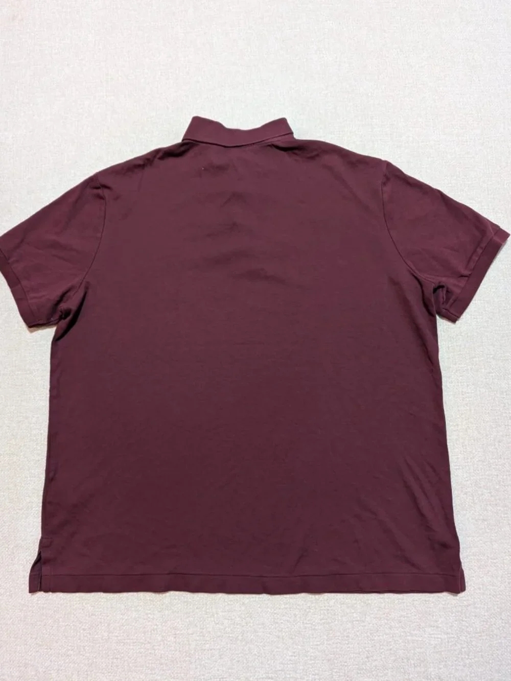 Polo Ralph Lauren Men Large Classic Fit Burgundy Polo Shirt